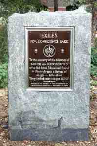 The Exile Society Plaque at Penn's Landing