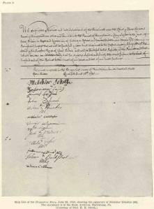 Ship list from the Brigantine